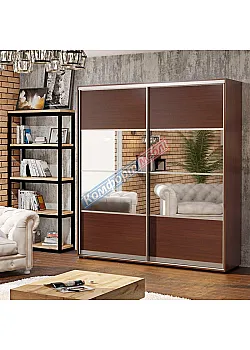 Шафа-купе 1,8 метра "Модель 8" двохдверна дуб венге
