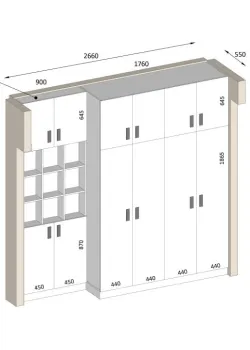 Вариант Шкафа распашного №54 21.10.2024