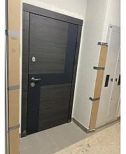 Входные Двери Стиль-М венге серый горизонт АРТ - белое дерево "Qdoors"