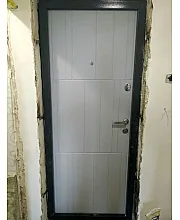 Входные Двери Премиум Арт бетон графит-бетон крем Qdoors
