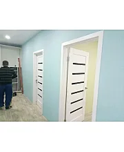 Міжкімнатні Двері Лінея BLK білий матовий "Новий Стиль" ПВХ плівка