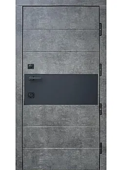 Двери Протект Стоун 4К мрамор темный/бетон серый "Qdoors"