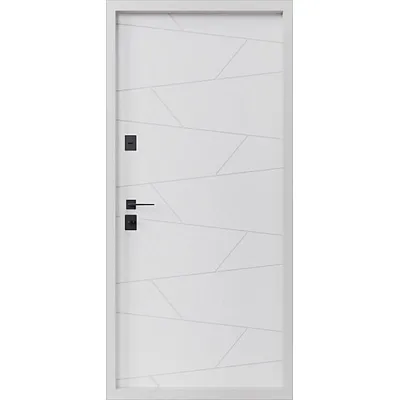 Вхідні Двері Свея ArWood RAL 7016/ПВХ біле дерево Sarmak-1