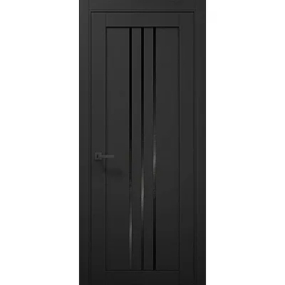 Міжкімнатні Двері T-06 BLK "Папа Карло" ПВХ плівка-0