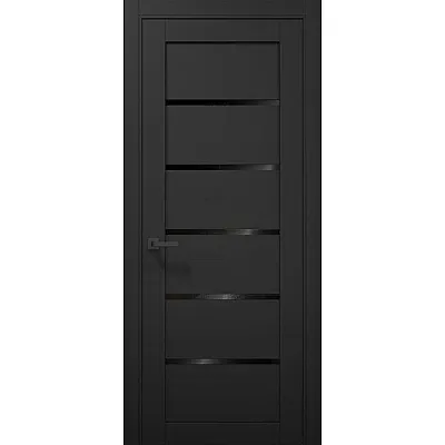 Межкомнатные Двери T-07 BLK "Папа Карло" ПВХ плёнка-1