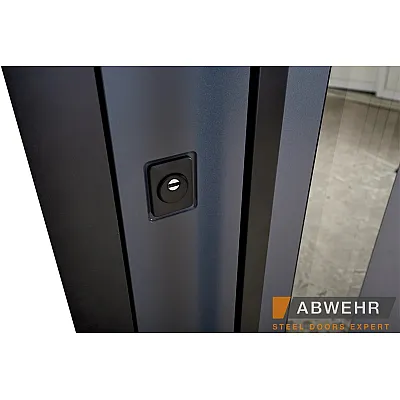 Вхідні Двері Cotage1 (KT1 з терморозривом) 496 UFO BLACK RAL 7016 Abwehr-15