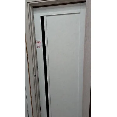 Двері Toskana BLK, Полотно 800*2000 мм., бетон сніжний, Бровари Leador-1