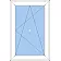 Металлопластиковое окно Veka Softline 82 одностворчатое поворотно-откидное 1100 x 900 мм-6-thumb
