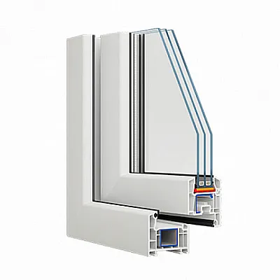 Металопластикові двері Veka Proline поворотно-відкидні 800 x 2000 мм-1