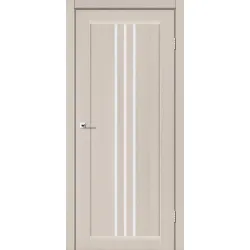Межкомнатная дверь в сборе с коробкой и фурнитурой Verona дуб латте сатин Leador