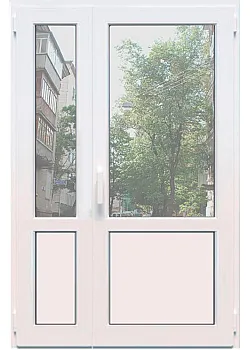 Металлопластиковые балконные двери VEKA Softline 82 поворотно-откидное 1300 x 2000 мм