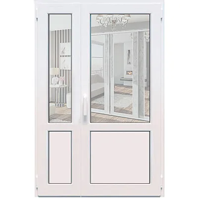 Металопластикові міжкімнатні двері Steko V62 1300 x 2100 мм-0