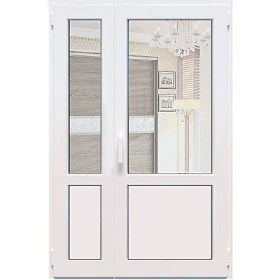 Металопластикові міжкімнатні двері Steko S500 1300 x 2100 мм-0