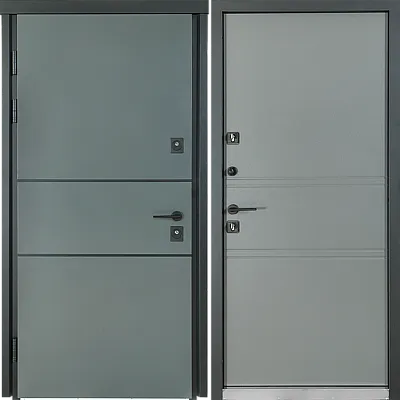 Вхідні Двері COTTAGE 703/237 Metallic Grey/Вулична Vinorit Булат-3