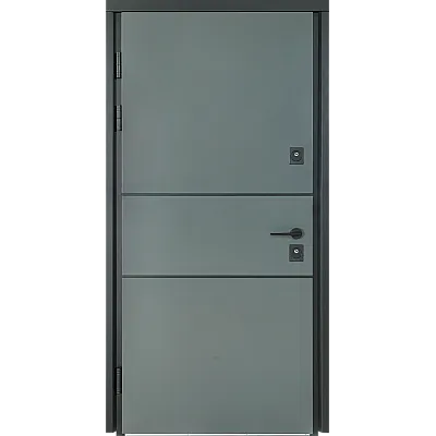 Вхідні Двері COTTAGE 703/237 Metallic Grey/Вулична Vinorit Булат-0