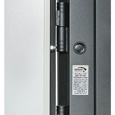 Вхідні Двері COTTAGE 703/237 Metallic Grey/Вулична Vinorit Булат-8