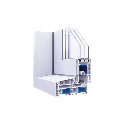 Раздвижные металлопластиковые окна WDS SL 76 1400 x 1200 мм-1