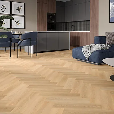 Виниловый SPC Ламинат Arbiton Legnar Herringbone Hartford Oak HB 41825-1