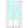 Балконный блок Steko IDEAL2000 с фрамугой 1200 x 3400 мм-3-thumb