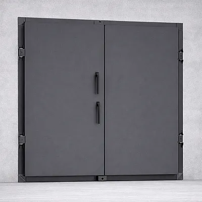 Вхідні Двері для бомбосховища Герметичні посилені 100 кПа 9 RockWood-0