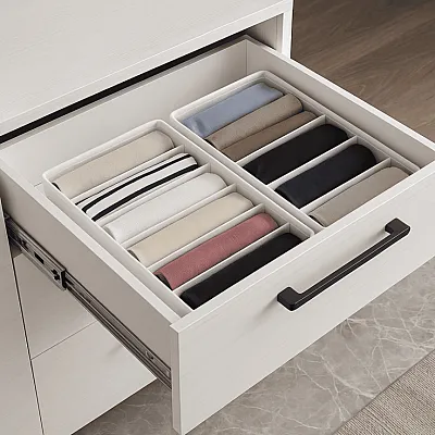 Сучасний комод Комфорт Флекс 100 см ДСП фасад Дуб білений в гардеробну-1