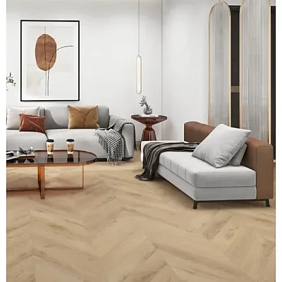 Вінілова підлога SPC BlissGround Chevron Line Havana Sands-1