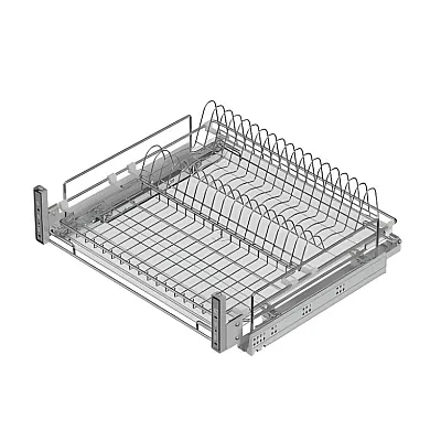 Сушка висувна 600 (560-580x520x185) на тандемах Blum, хром Starax-2
