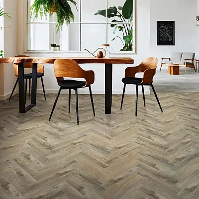 Виниловый пол SPC HDM Vinyluxe Herringbone Birmingham HRB0184-2