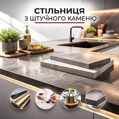 Столешница из искусственного камня-0