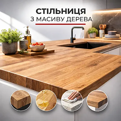 Столешница из массива дерева-0