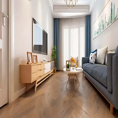 Виниловый пол Apro Authentic Herringbone Cognac Oak-1