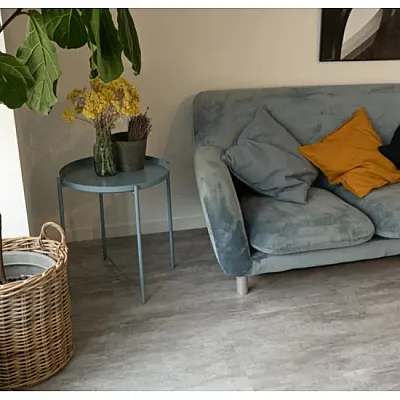 Виниловый пол Vinilam Ceramo Цемент Светлый 71614-1