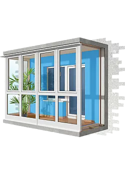 Балкон під ключ з оздобленням Steko