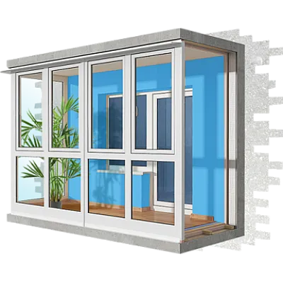 Балкон під ключ з оздобленням Steko-0