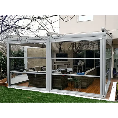 Безрамне засклення з автоматикою (преміум) Schüco під ключ-0