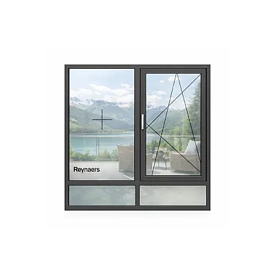 Алюминиевое окно Reynaers CS 77 зс теплоизоляцией поворотно-откидное 1600*1800 мм-1