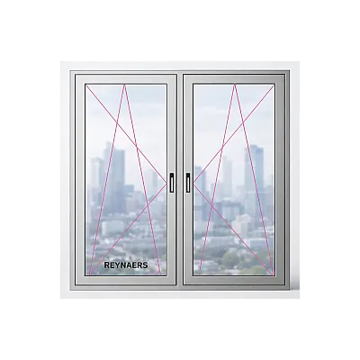 Алюмінієве вікно Reynaers CS 77 з теплоізоляцією поворотно-відкидне 1800*2200 мм-1