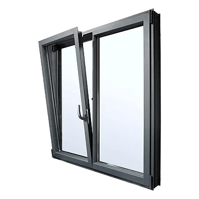 Алюмінієве вікно Reynaers CS 77 з теплоізоляцією поворотно-відкидне 1800*2200 мм-0