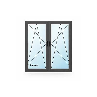 Алюмінієве вікно Reynaers CS 77 з теплоізоляцією поворотно-відкидне 1700*2200 мм-1