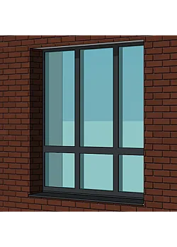 Алюмінієве вікно Reynaers CS 77 з теплоізоляцією поворотно-відкидне 2000*1600 мм