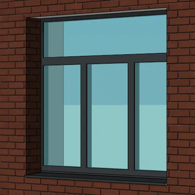 Алюмінієве вікно Reynaers CS 77 з теплоізоляцією поворотно-відкидне 3200*1700 мм-0