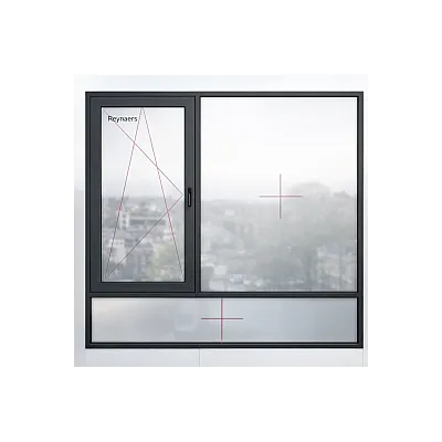Алюмінієве вікно Reynaers CS 77 з теплоізоляцією поворотно-відкидне 2000*1800 мм-1