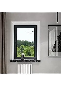 Алюмінієве вікно KMD 70 одностулкове поворотно-відкидне 800 x 1200 мм