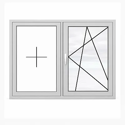 Алюминиевое окно Schuco AWS 75.SI с повышенной теплоизоляцией поворотно-откидное 1000*1500 мм-0