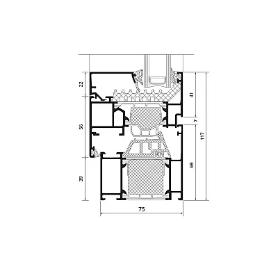 Алюминиевое окно Schuco AWS 75.SI с повышенной теплоизоляцией поворотно-откидное 1000*1500 мм-1