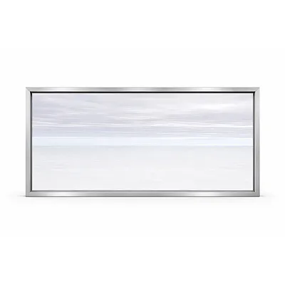 Алюмінієве вікно Schüco AWS 75.SI + з підвищеною теплоізоляцією панорамне глухе 3000*2300 мм анодований сріблястий металік-0