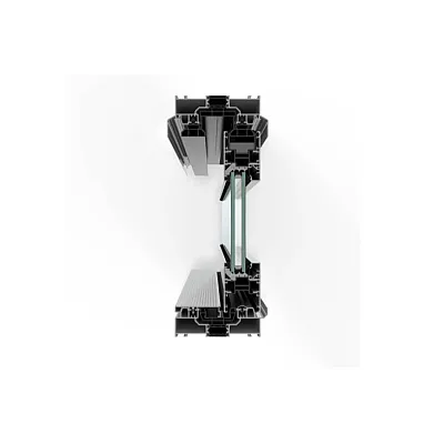 Алюмінієва підйомно-розсувна система Schüco ASE 60 з теплоізоляцією 2400*2100 мм антрацит RAL 7016-1