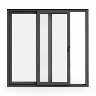 Алюмінієва підйомно-розсувна система Schüco ASE 70.HI з теплоізоляцією 3000*2100 антрацит RAL 7016-0