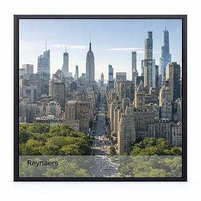 Алюминиевое окно Reynaers MasterLine 8 HI+ с повышенной теплоизоляцией глухое 2200*2700 мм-0