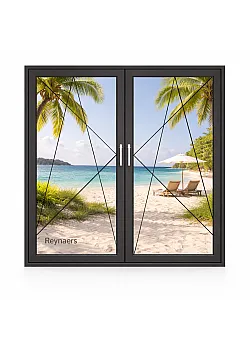 Алюминиевое окно Reynaers MasterLine 8 HI+ с повышеной теплоизоляцией поворотно-откидное 2000*1600 мм